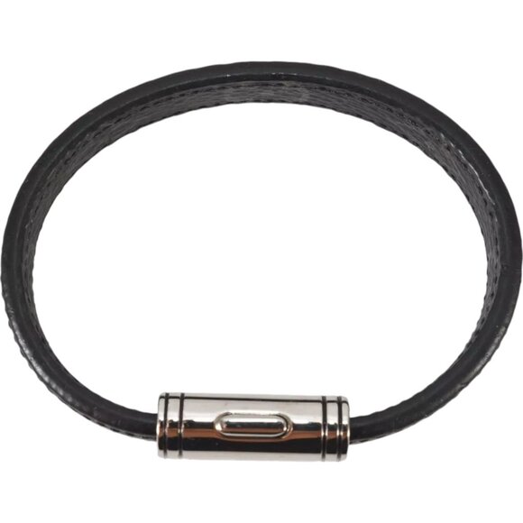 633356AO (S6) Louis Vuitton Bracelet Clip It Black Monogram Eclipse - Picture 7 of 12